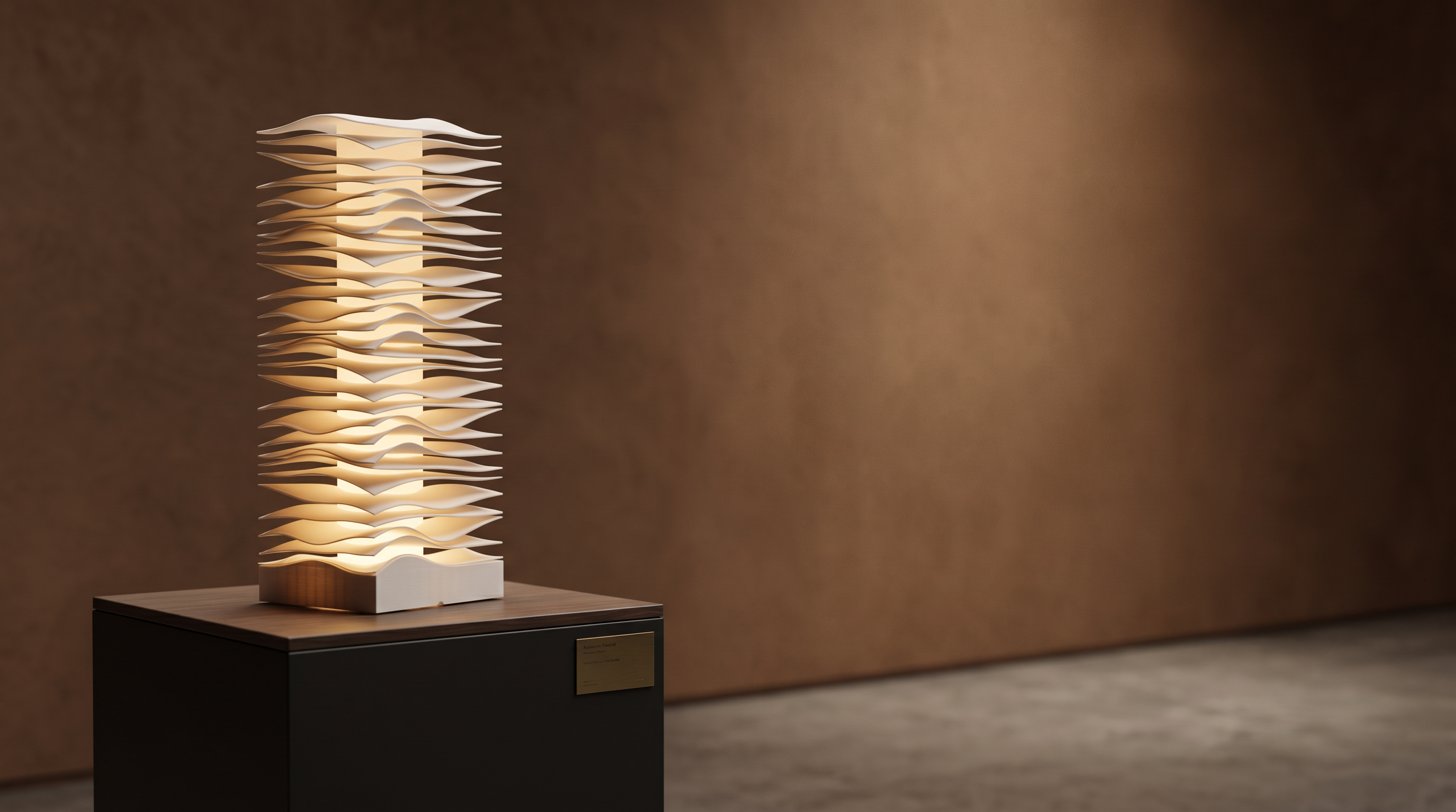 Waves Lamp, perfecta para tu oficina o habitación. 