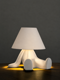 Lámpara Lazy, impresión 3D, luz cálida, material PLA.