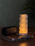 Waves Lamp, luz cálida, material pla e impresión 3D, perfecta para oficinas y habitaciones. 